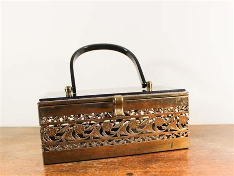 antique metal box purse|unusual shaped purses.